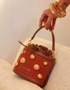 MINI BAG MARIAH COURO CARAMELO