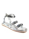 SANDALIA FLATFORM PRATA
