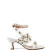 SANDALIA SALTO BAIXO OFF WHITE