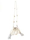 BOLSA LIZ TIRACOLO COURO OFF WHITE