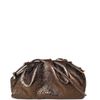 BOLSA BRUNA CLUTCH COURO CAFE