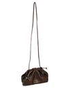 BOLSA BRUNA CLUTCH COURO CAFE