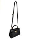 BOLSA RAISSA COURO TOTE TIRACOLO PRETO