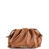 BOLSA BRUNA CLUTCH COURO CARAMELO