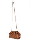BOLSA BRUNA CLUTCH COURO CARAMELO