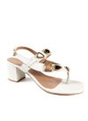 SANDALIA SALTO MEDIO OFF WHITE