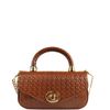 BOLSA LUNA TOTE TIRACOLO COURO PINHAO