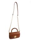 BOLSA LUNA TOTE TIRACOLO COURO PINHAO