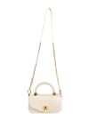 BOLSA LUNA TOTE TIRACOLO COURO OFF WHITE