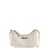 BOLSA LILIA TIRACOLO COURO OFF WHITE