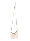 BOLSA LILIA TIRACOLO COURO OFF WHITE