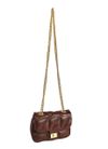 BOLSA ZOEY TIRACOLO COURO PINHAO