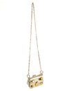 BOLSA NICE P TIRACOLO COURO OURO