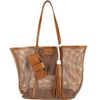 BOLSA MICA COURO CARAMELO