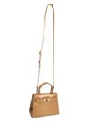 BOLSA RAISSA MINI TOTE TIRACOLO COURO AREIA