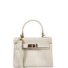 BOLSA RAISSA MINI TOTE TIRACOLO COURO OFF 