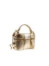 BOLSA MALLU TOTE COURO OURO