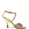 SANDALIA SALTO ALTO OURO