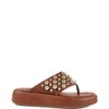 SANDALIA FLATFORM MARROM
