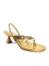 SANDALIA SALTO BAIXO OURO
