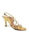 SANDALIA SALTO ALTO OURO
