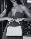 BOLSA PALOMA TIRACOLO COURO OFF WHITE