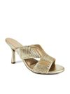 SANDALIA SALTO ALTO OURO