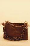 BOLSA PALOMA TIRACOLO COURO PINHAO