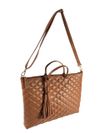 BOLSA NOTEBOOK COURO CARAMELO