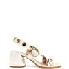 SANDALIA SALTO MEDIO OFF WHITE