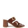 SANDALIA SALTO MEDIO WHISKY
