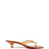 SANDALIA SALTO BAIXO CRISTAL CARAMELO