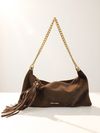 BOLSA EMILLY CLUTCH COURO CAFE