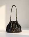 BOLSA MARISA COURO PRETO