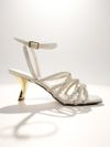 SANDÁLIA SALTO MEDIO OFF WHITE