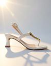 SANDALIA SALTO MEDIO OFF WHITE