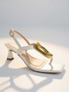 SANDALIA SALTO MEDIO OFF WHITE