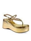 SANDALIA PLATAFORMA OURO