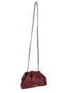 BOLSA BRUNA CLUTCH COURO BORGONHA