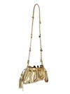 BOLSA LIZ TIRACOLO COURO OURO