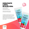 Hidratante Labial de Aloe Vera Com Vitamina E, Óleo de Coco e Manteiga de Karitê 15 g Infinity Aloe