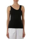 Regata decote assimétrico preto