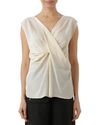 Blusa torção bege claro