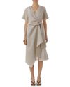 Vestido transpasse Natural