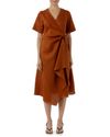 Vestido transpasse Avelã