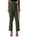 Calça Saruel Com Transpasse Verde