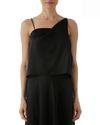 Blusa Alça Prega Preto