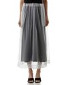 Saia Tule Tubular Branco