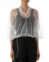 Blusa Tule Tubular Branco