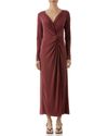 Vestido Nó Lateral Vinho